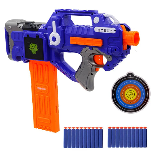 Elektrisches Sniper Gewehr für Kinder - Soft Dart Blaster Scharfschützen Set - Nerf-Pfeile kompatibel - EVA Schaumstoff Munition - Spielzeug Präzisionsgewehr - Ultimatives Geschenk